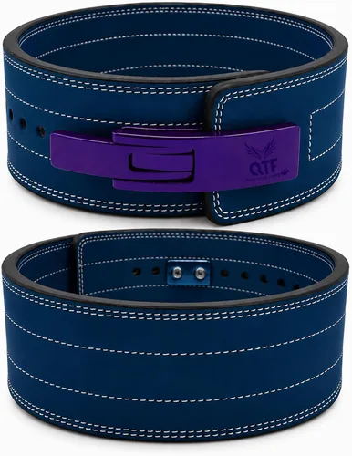 Vista 12 de QTF 'S - Cinturón de palanca para levantamiento de pesas para hombres y mujeres, hecho de cuero grueso, cinturón de entrenamiento de gimnasio, ideal