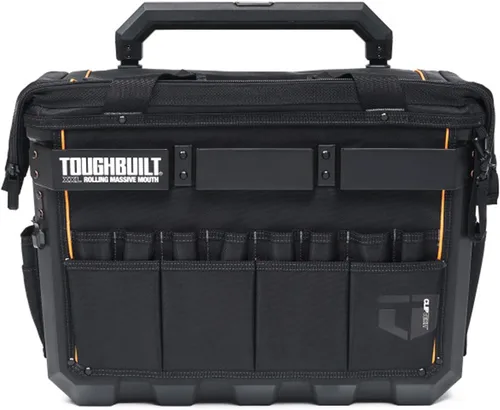 Vista 7 de ToughBuilt - Bolsa de herramientas de boca grande con ruedas, XXL, base impermeable, resistente, duradera y ruda (TB-CT-61-22)