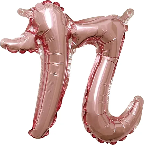 Vista 15 de Globo de aluminio en forma de escritura de oro rosa, 16 pulgadas (paquete de 1) - Elegante decoración de globos del alfabeto, perfecto para fiestas
