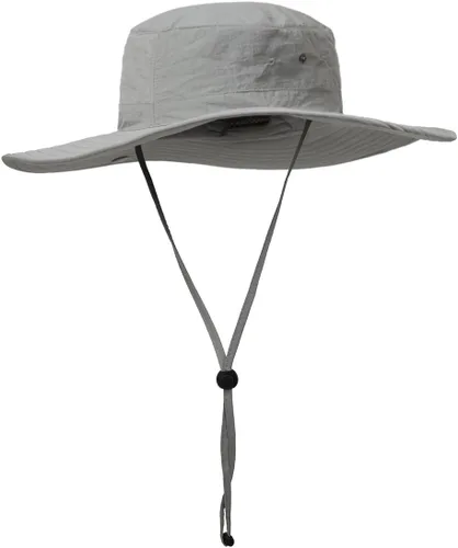Vista 7 de Surblue Sombrero de sol de pesca de ala ancha para hombres y mujeres, protección solar a caqui