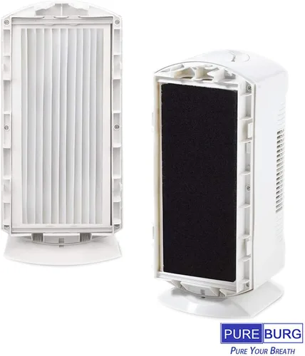 Vista 2 de PUREBURG 990051000 Juego de filtros HEPA de repuesto compatibles con Hamilton Beach TrueAir 04383 04384 04385 04386 Purificador de aire compacto