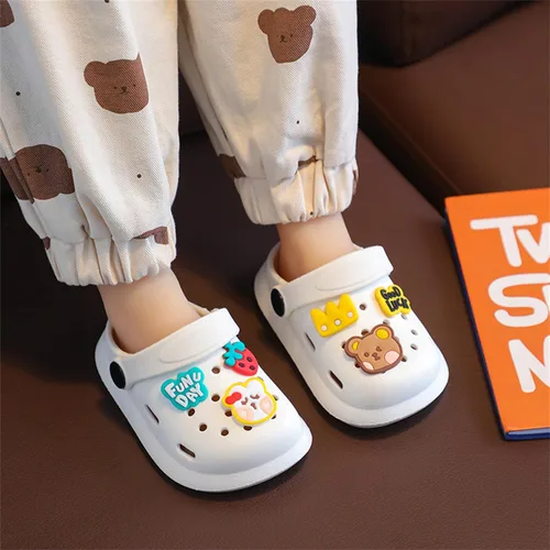 Vista 5 de Zuecos para niños y niñas, zapatos de jardín, sandalias clásicas de dibujos animados, sandalias de playa, zapatos de agua, pantuflas de verano