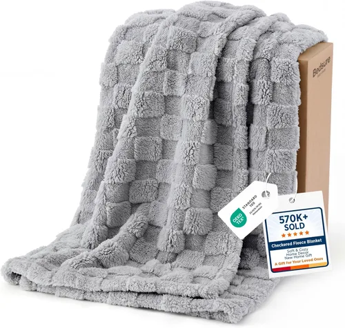 Vista 37 de Bedsure GentleSoft - Manta verde salvia para sofá, manta de forro polar a cuadros, regalos de Navidad para mujeres, hombres y niñas, bonita manta