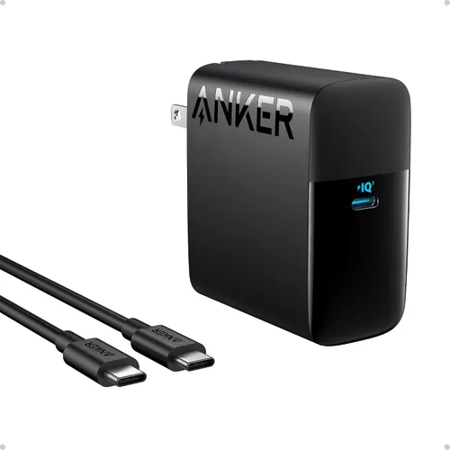 Vista 8 de Anker Cargador para portátil, cargador USB C plegable compacto de 100 W con cable de 5 pies