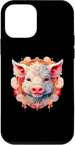 Vista 12 de Funda para iPhone 15 Año Nuevo Chino 2031 Año del Cerdo