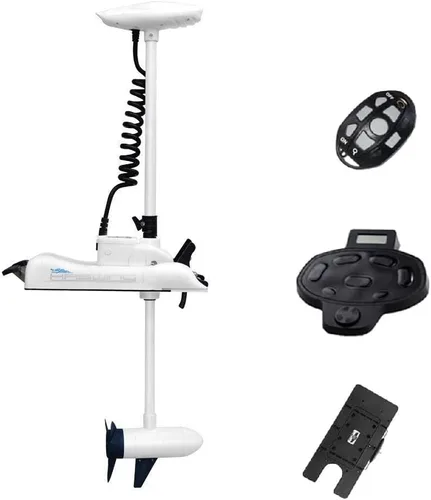 Vista 9 de AQUOS Haswing CaymanB - Motor de arrastre para montaje en arco con control remoto inalámbrico y control de pie inalámbrico, liberación rápida, 55
