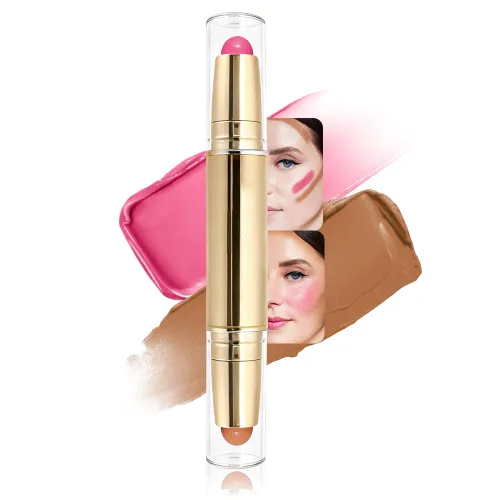 Vista 9 de evpct 2En1 Crema Barra de Contorno y Corrector para Maquillaje Facial Kit de Crema para Principiantes Crema de Contorno y Barra de Iluminación