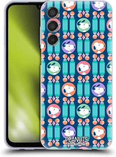Vista 96 de Head Case Designs Snoopy Deco Dreams - Funda de gel con licencia oficial de Peanuts Blue Pattern [protección de grado militar] compatible con Google