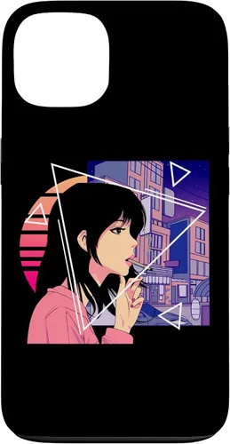 Vista 7 de Retro 80's Japanese Lofi Vaporwave Aesthetic Sad Anime Girl Case for iPhone 17