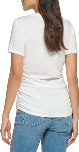 Vista 2 de Calvin Klein Camiseta de manga corta de algodón modal cómoda para el día a día para mujer