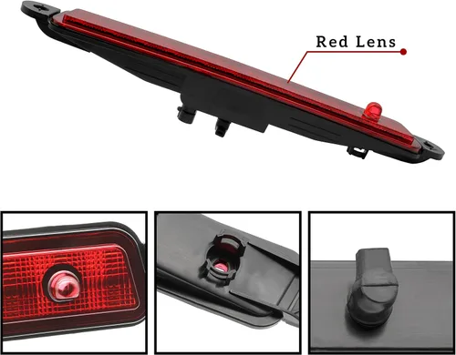 Vista 2 de Tercera luz de freno LED para Armada 04-15, KEWISAUTO luz de freno central roja de montaje alto para Nissan Armada 2005-2015/ Nissan Pathfinder