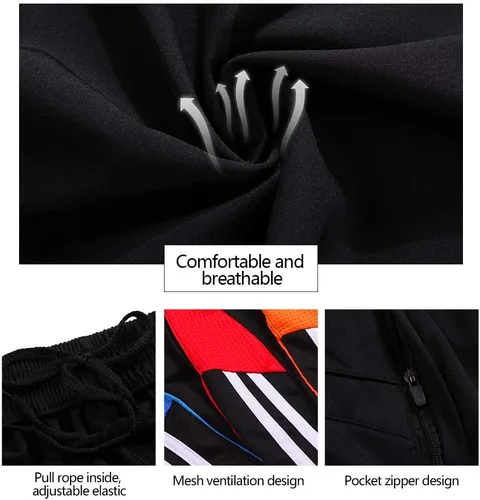 Vista 6 de Shinestone Pantalones de fútbol para correr 3/4 para hombre