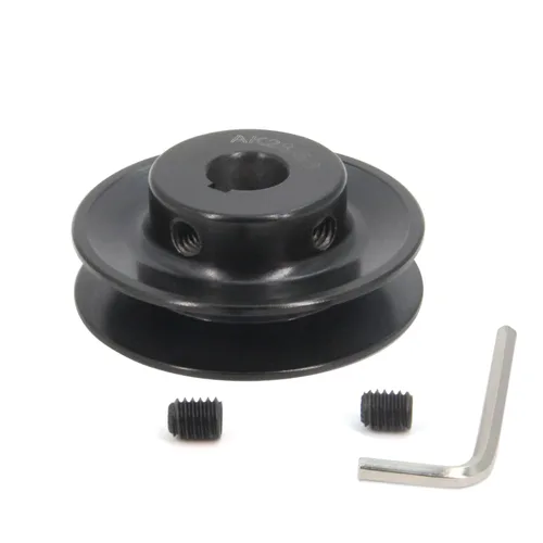 Vista 10 de AK20-1/2 "perforadas poleas de banda de ranura única 2.0 "OD 1/2" Bore V-Belt polea polea de correa de hierro fundido para correa en V