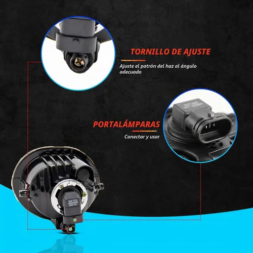 Vista 5 de Conjunto de luces antiniebla para Toyota Matrix 2003 2004 2005 2006 2007 2008 Kit de repuesto para 2003-2008 Pontiac Vibe 2004-2009 2010 Scion TC