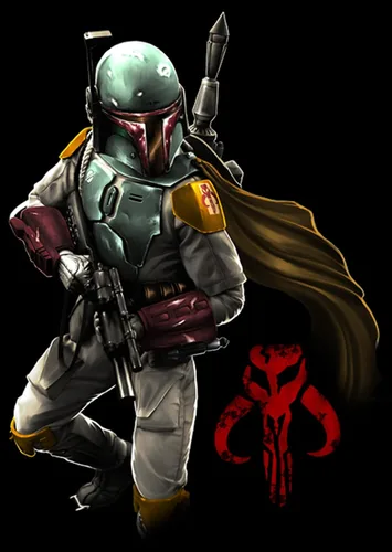 Vista 2 de STAR WARS Men's Mandalorian Warrior T-Shirt