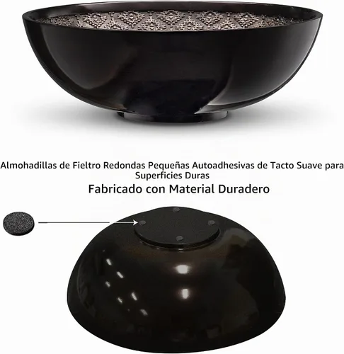 Vista 6 de Creative Scents Dublin - Juego de cuenco decorativo marrón con orbes - Decoración de mesa de centro de mesa - Decoración de mesa auxiliar