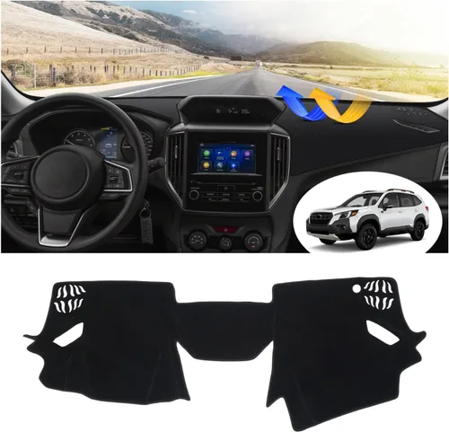 Vista 54 de FIILINES Cubierta para tablero Compatible con Mazda 3 2010-2013 Accesorios Tapete para tablero para Mazda 3 Accesorios Tapete para salpicadero