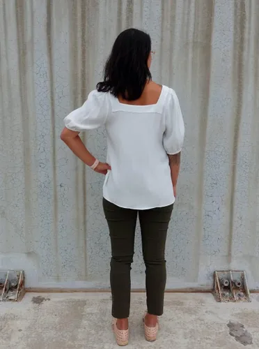 Vista 2 de Patrón de costura de arco estilo - Camiseta y vestido tejidos Clementine (tallas 04-16)