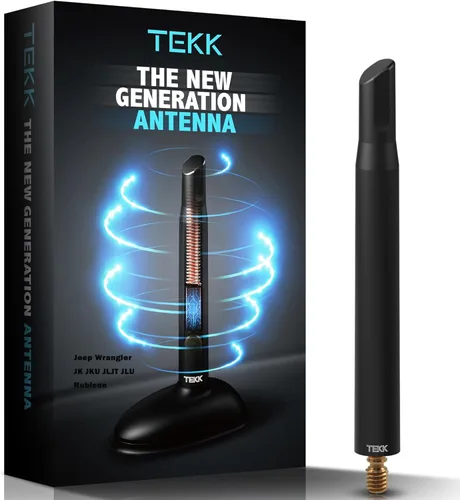 Vista 18 de TEKK Short Antenna Compatible with Cooper 2023 / Designed for Optimized FM/AM Reception / 4.8 Inches