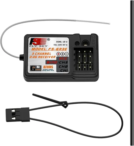 Vista 4 de Flysky - Receptor GR3E 2.4GHz 3CH para Flysky FS-GT2/GT2B/GT3B/GT3C/IT4S, 1 unidad