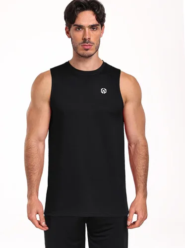 Vista 8 de NELEUS Camiseta sin mangas Dry Fit para hombre 5015 Negro/Negro/Negro