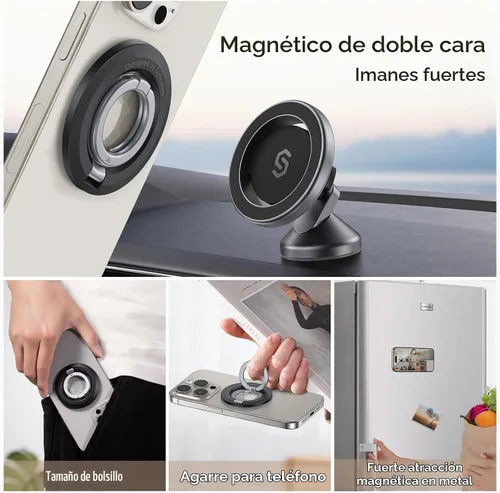 Vista 4 de SYNCWIRE Soporte magnético para anillo de teléfono, para MagSafe Phone Grip