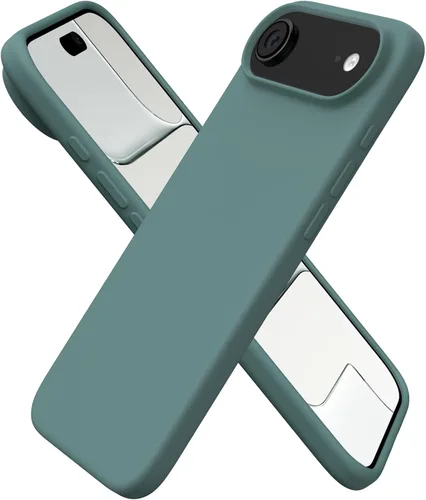 Vista 20 de ORNARTO Funda para iPhone Air de 6.5 pulgadas, silicona líquida delgada de 3 capas de goma de gel suave a prueba de golpes con forro de microfibra