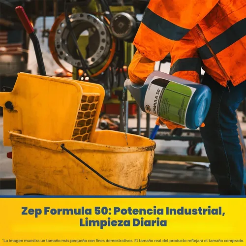 Vista 4 de Zep Formula 50 Limpiador y desengrasante - 5 galones (1 unidad) 85935 - Multiusos, resistente, uso en pisos, paredes, superficies de metal sin