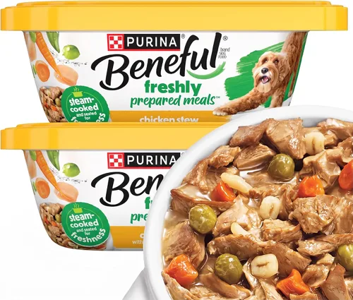 Vista 14 de Comidas preparadas Purina Beneful, comida para perro, paquete surtido, 10 onzas Tubo, paquete de 8