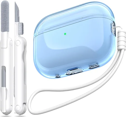 Vista 25 de Funda para Estuche de Airpods Pro de 2ª/1ª Generación, Compatible con Estuche de Airpods Pro de 2ª Gen Puerto de Carga USB C, Funda Suave