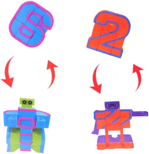 Vista 7 de Juguete educativo de matemáticas para contar números, juego de robot, juguetes para niños, 15 piezas