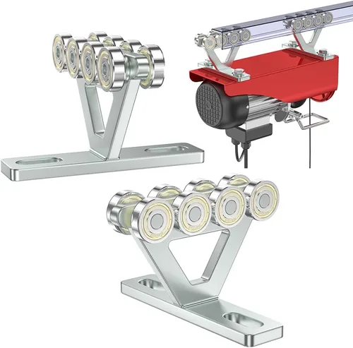 Vista 6 de SKTREX - Carrito de elevación de 6 ruedas con rodillos - Conjunto de carrito de puntal para elevador eléctrico - Se ajusta a canales de puntal