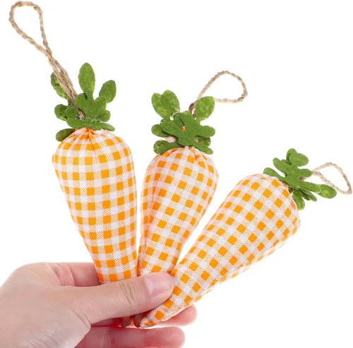 Vista 2 de Pancarta de zanahoria de Pascua, guirnalda de zanahoria de conejo, guirnalda de zanahoria, adorno de pared para fiesta, chimenea, decoración