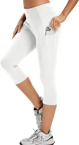 Vista 8 de adorence Leggings para mujer con bolsillos (cintura alta, elásticos y opacos), pantalones de yoga, leggings de entrenamiento para mujer