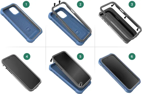 Vista 3 de ENCASED RebelShield - Funda para Pixel 5 con protector de pantalla, funda protectora de cuerpo completo resistente con protector de pantalla