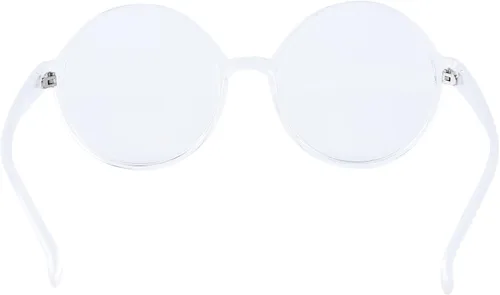 Vista 22 de Anteojos con marco redondo retro y lente transparente de moda, de 2 pulgadas, de Agstum