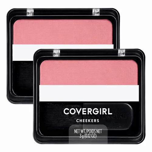 Vista 20 de Covergirl - Rubor Cheekers, fórmula suave, mezclable y ligera, aspecto fácil y natural, 100% libre de crueldad 105 seda rosa