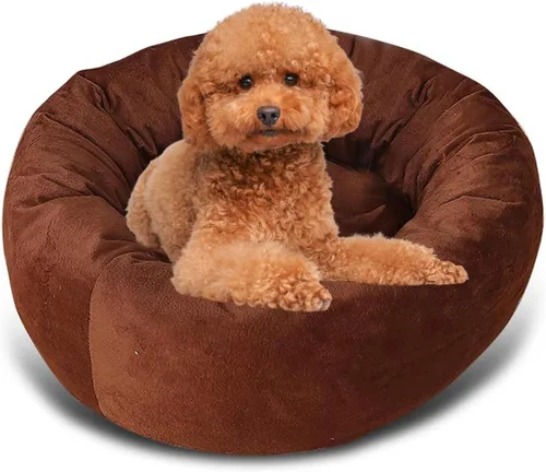 Vista 14 de PETCUTE Cama redonda para gatos, cama para mascotas, cama para mascotas, lavable a máquina