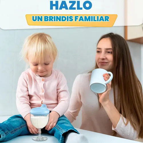 Vista 8 de VIKROM - Vaso de vino para niños pequeños con tapa, resistente a derrames, copa de 5 onzas