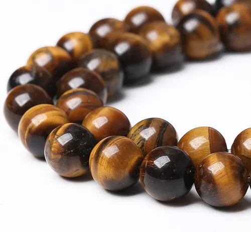 Vista 29 de 100 cuentas de piedra multicolor natural de 0.236 pulgadas (0.236 in), cuentas espaciadoras sueltas redondas para hacer pulseras, collares, aretes