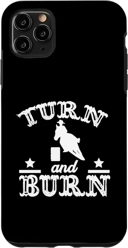 Vista 11 de iPhone 15 Barrel Racing Show - Barrel Racer Turn N Burn Case