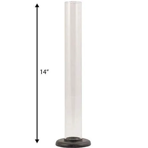 Vista 4 de Fermtech 10" Hidrómetro Test Jar para Cerveza o Vino Muestreo, Plástico para Ubrewusa