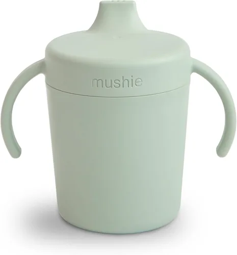 Vista 20 de mushie Trainer Sippy Cup Fabricado en Dinamarca Tapa Giratoria Resistente a Fugas y Asas 6 Meses + (Blush)