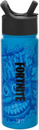 Vista 42 de Simple Modern DC Comics Batman - Botella de agua para niños con tapa con pajilla, vaso aislado de acero inoxidable de 14 onzas para niños, vaso a