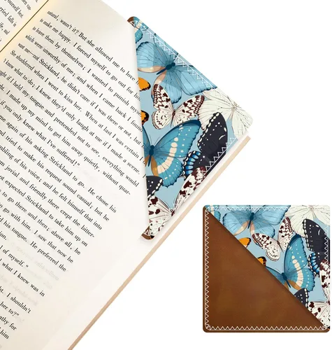 Vista 10 de Marcadores de Cuero Personalizados, Accesorios de Libro Divertidos y Lindos para Amantes de la Lectura, Marcadores de Páginas Irrompibles