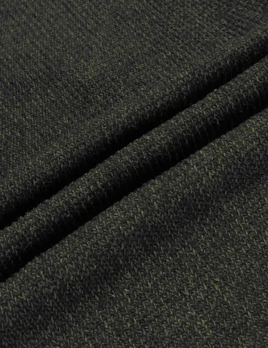 Vista 6 de COOFANDY - Suéteres de cuello chal para hombre de punto con cuello de tortuga, cuello alto, ajustado, con bolsillos Verde militar