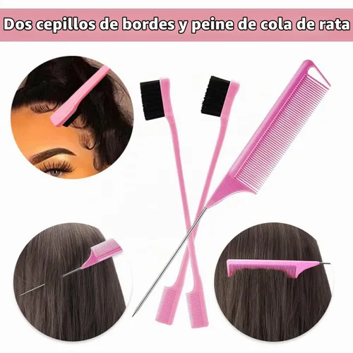 Vista 4 de Goiple - Kit de 11 piezas para pelucas de encaje frontal para principiantes, palo de cera para cabello, banda elástica de fusión de encaje para Beige