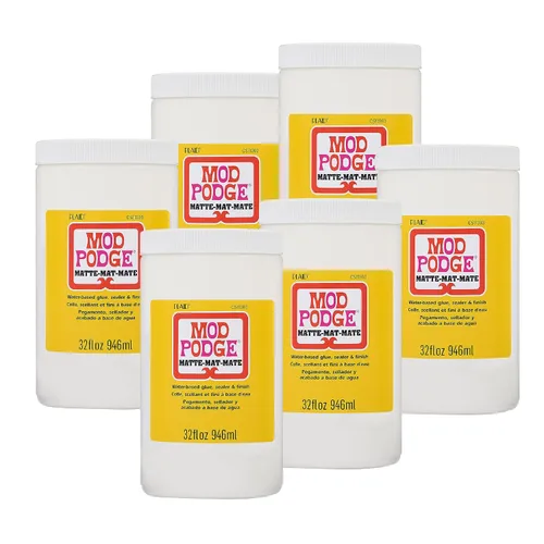 Vista 13 de Mod Podge – Sellador de Waterbase, pegamento y acabado (32-Ounce), cs11303 acabado mate