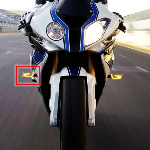 Vista 7 de DREAMIZER 4 luces intermitentes de motocicleta con flecha, 15 LED, 12 V, intermitentes de motocicleta, lámpara ámbar, compatible con motocicletas