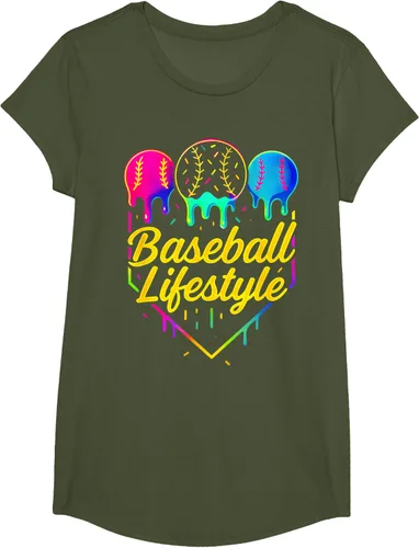 Vista 77 de Baseball Life Style 101 - Camiseta de béisbol para jóvenes